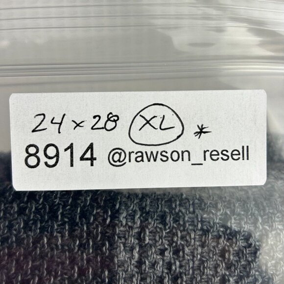 Vintage Chunky Waffle Striped Knit Sweater XL Gray Black Weave Grandpa Alfani‎ - Picture 6 of 6